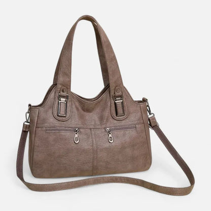 Agnès | Large Retro Multi-Pocket Shoulder Bag