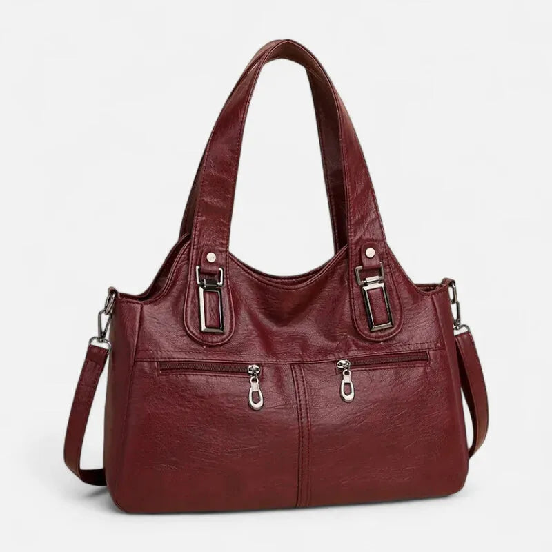 Agnès | Large Retro Multi-Pocket Shoulder Bag