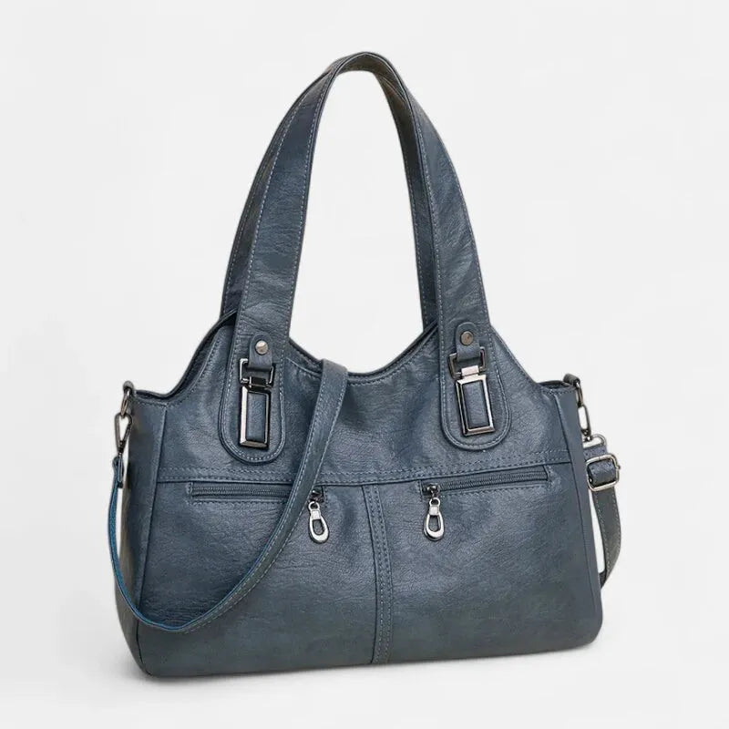Agnès | Large Retro Multi-Pocket Shoulder Bag