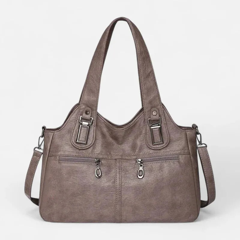 Agnès | Large Retro Multi-Pocket Shoulder Bag