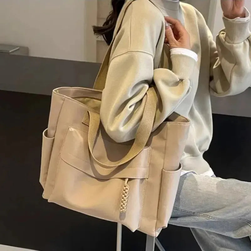 Romane | Large Canvas Multi-Pocket Tote