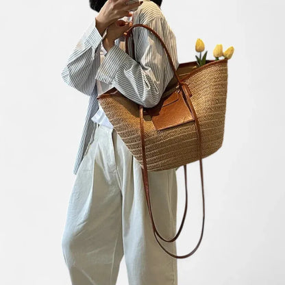Anaëlle | Large Woven Straw Tote
