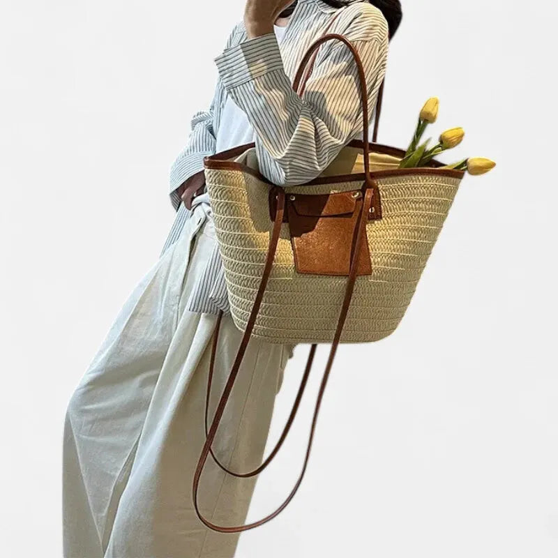 Anaëlle | Large Woven Straw Tote