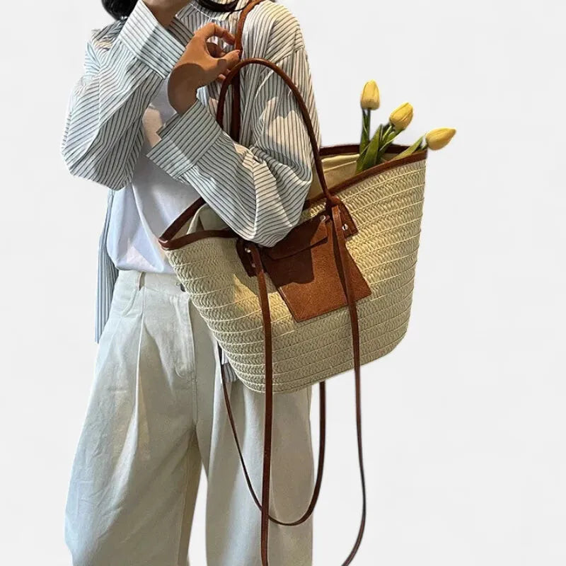 Anaëlle | Large Woven Straw Tote