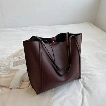 Amandine | Large Soft Tote with Matching Pouch