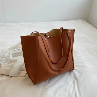 Amandine | Large Soft Tote with Matching Pouch