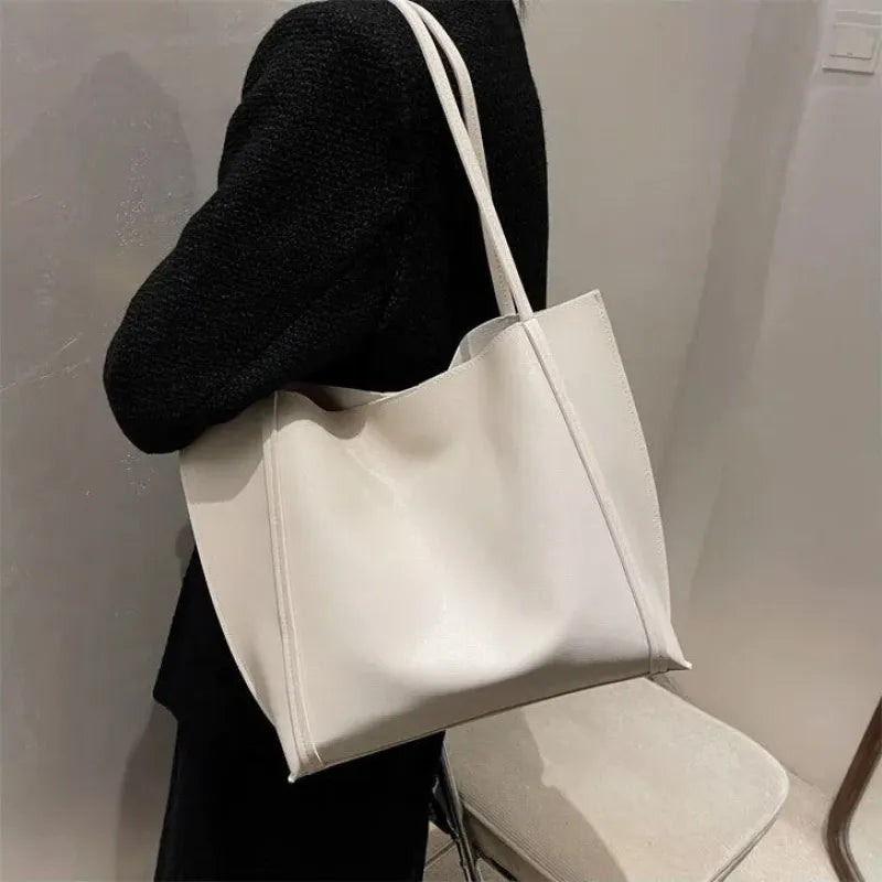 Amandine | Large Soft Tote with Matching Pouch