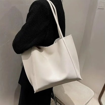 Amandine | Large Soft Tote with Matching Pouch