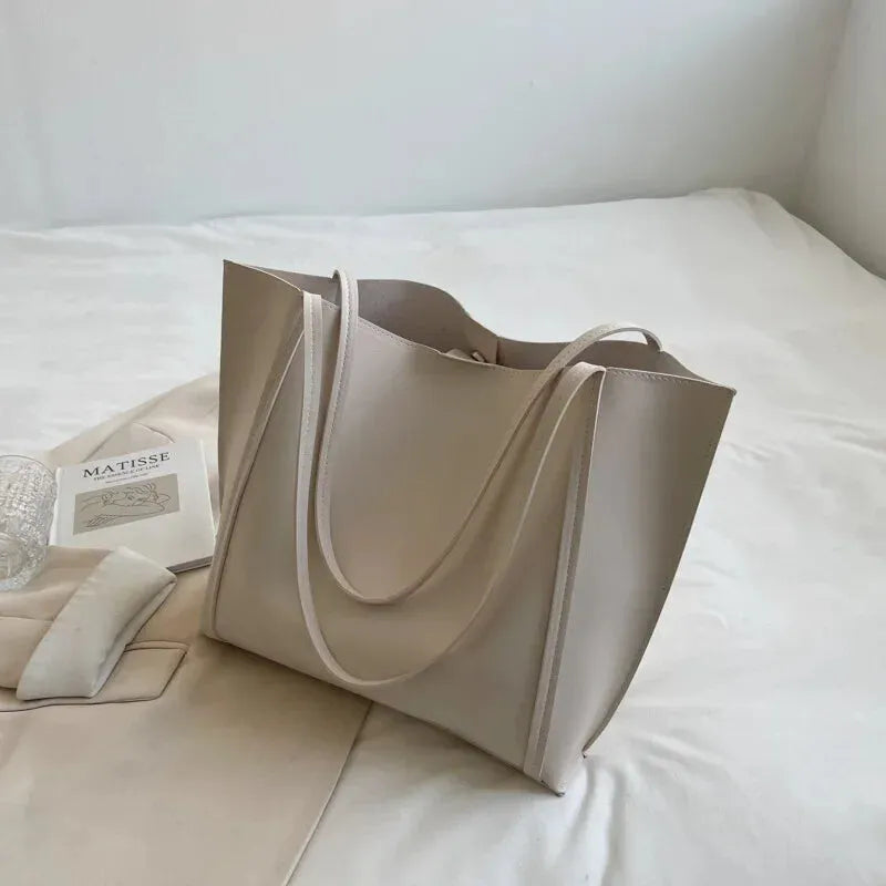 Amandine | Large Soft Tote with Matching Pouch