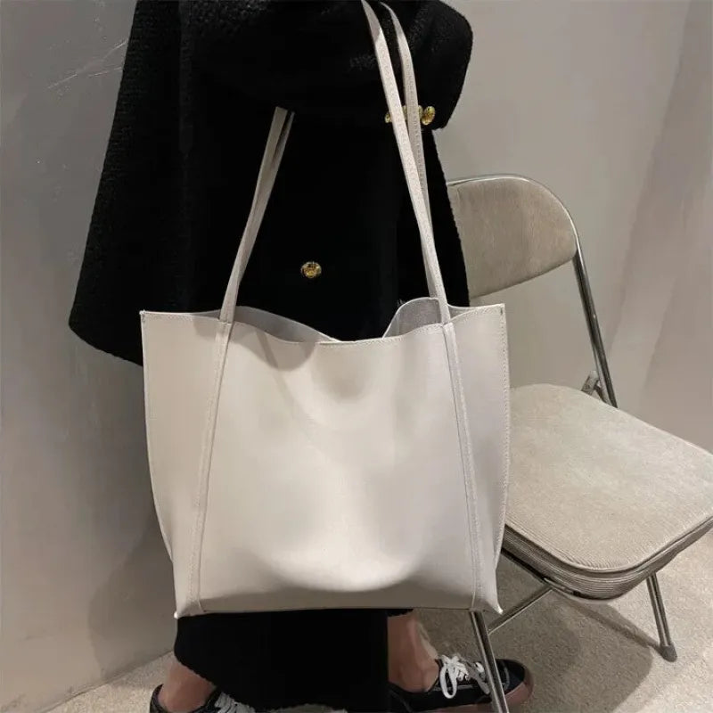 Amandine | Large Soft Tote with Matching Pouch