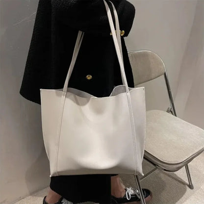 Amandine | Large Soft Tote with Matching Pouch