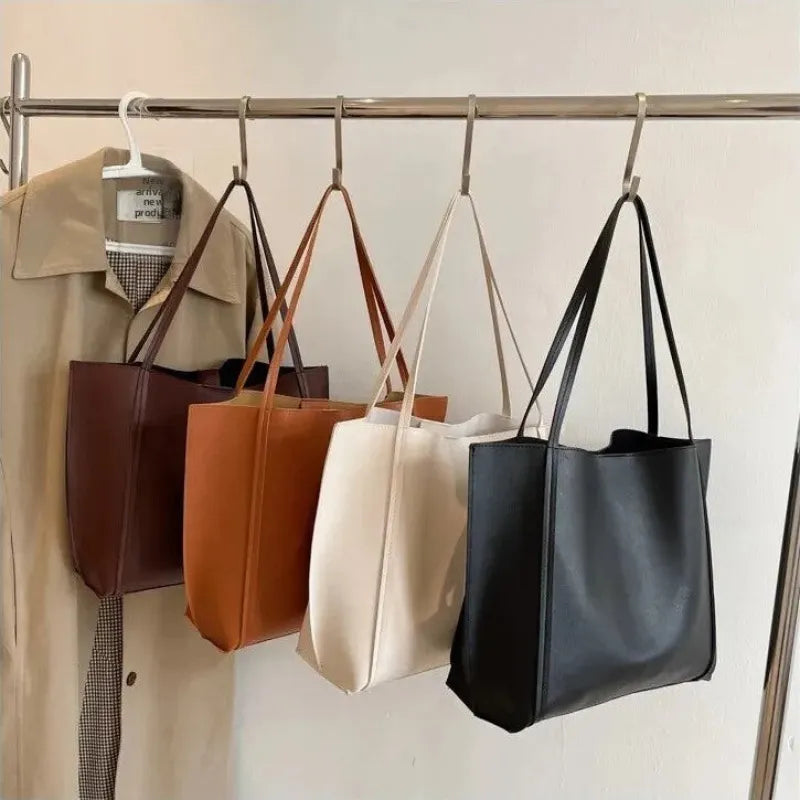 Amandine | Large Soft Tote with Matching Pouch
