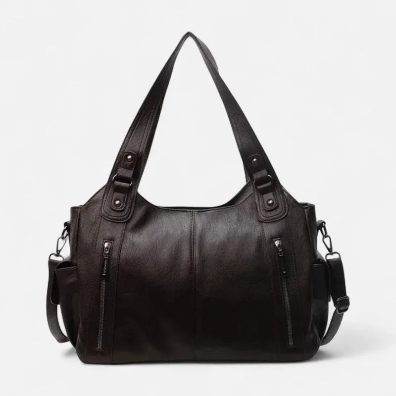 Léonie | Large Retro Multi-Pocket Shoulder Bag