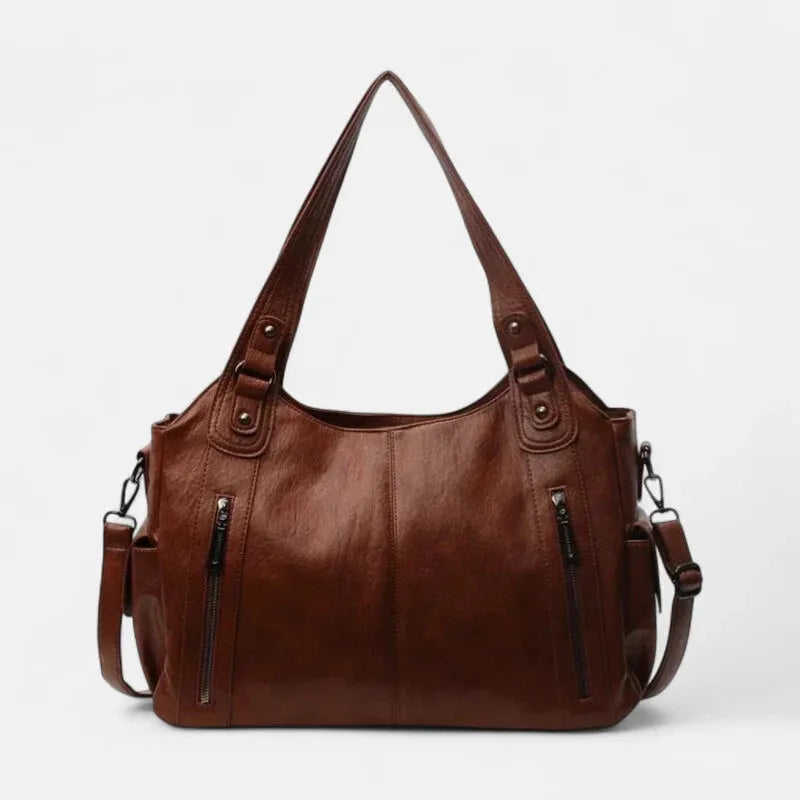 Léonie | Large Retro Multi-Pocket Shoulder Bag