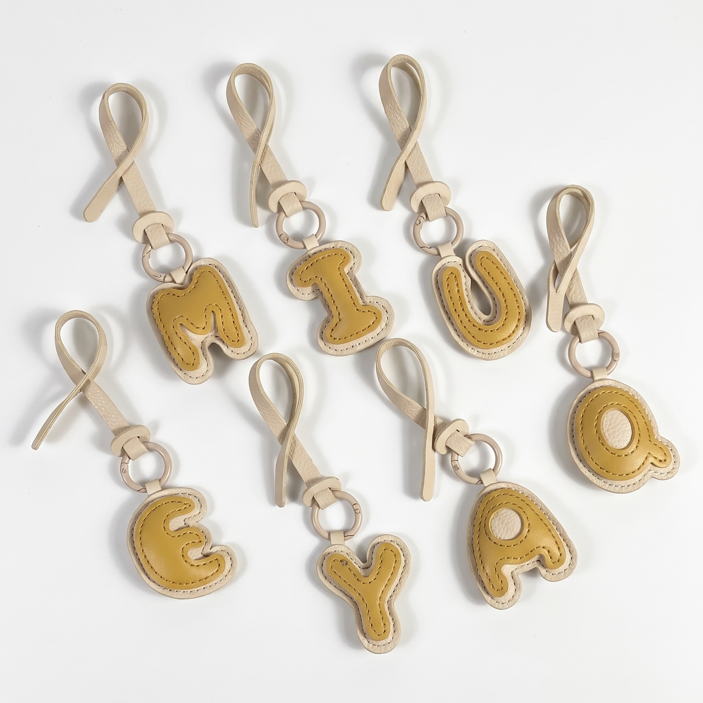 Leather Letter Charm