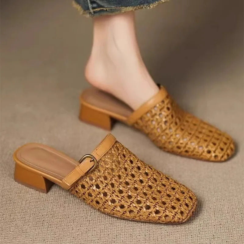 Zapatos Retro MONVETTA Tejidos con Tacón de Bloque - vista 9
