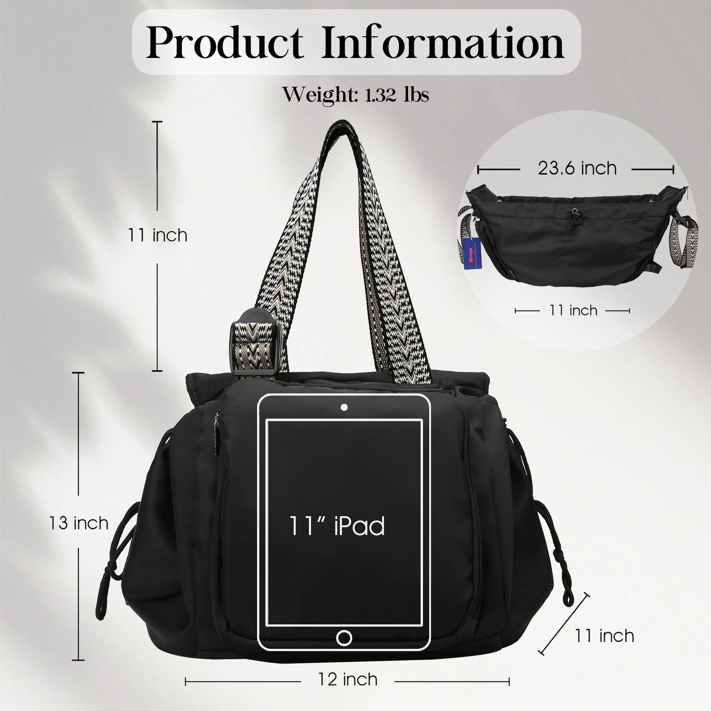 Versatile Tote open showing interior compartments