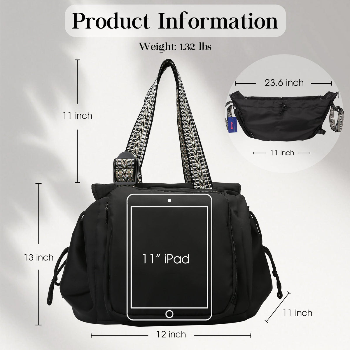 Versatile Tote open showing interior compartments