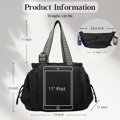 Versatile Tote open showing interior compartments