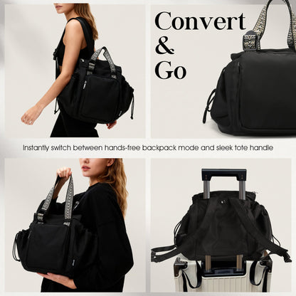 Versatile Tote convertible backpack and tote styles
