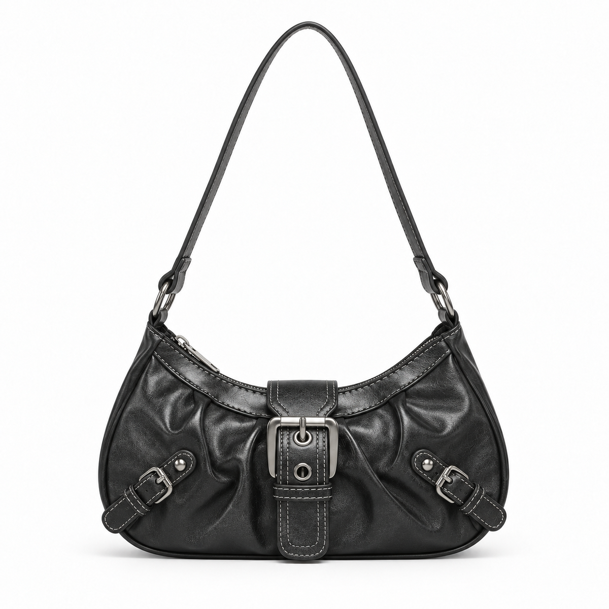 Perch curved buckle shoulder bag by Palmora Society, view 1