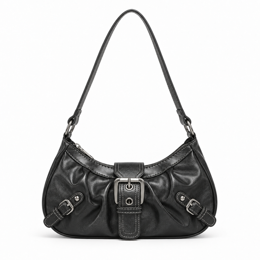 Perch curved buckle shoulder bag by Palmora Society, view 1