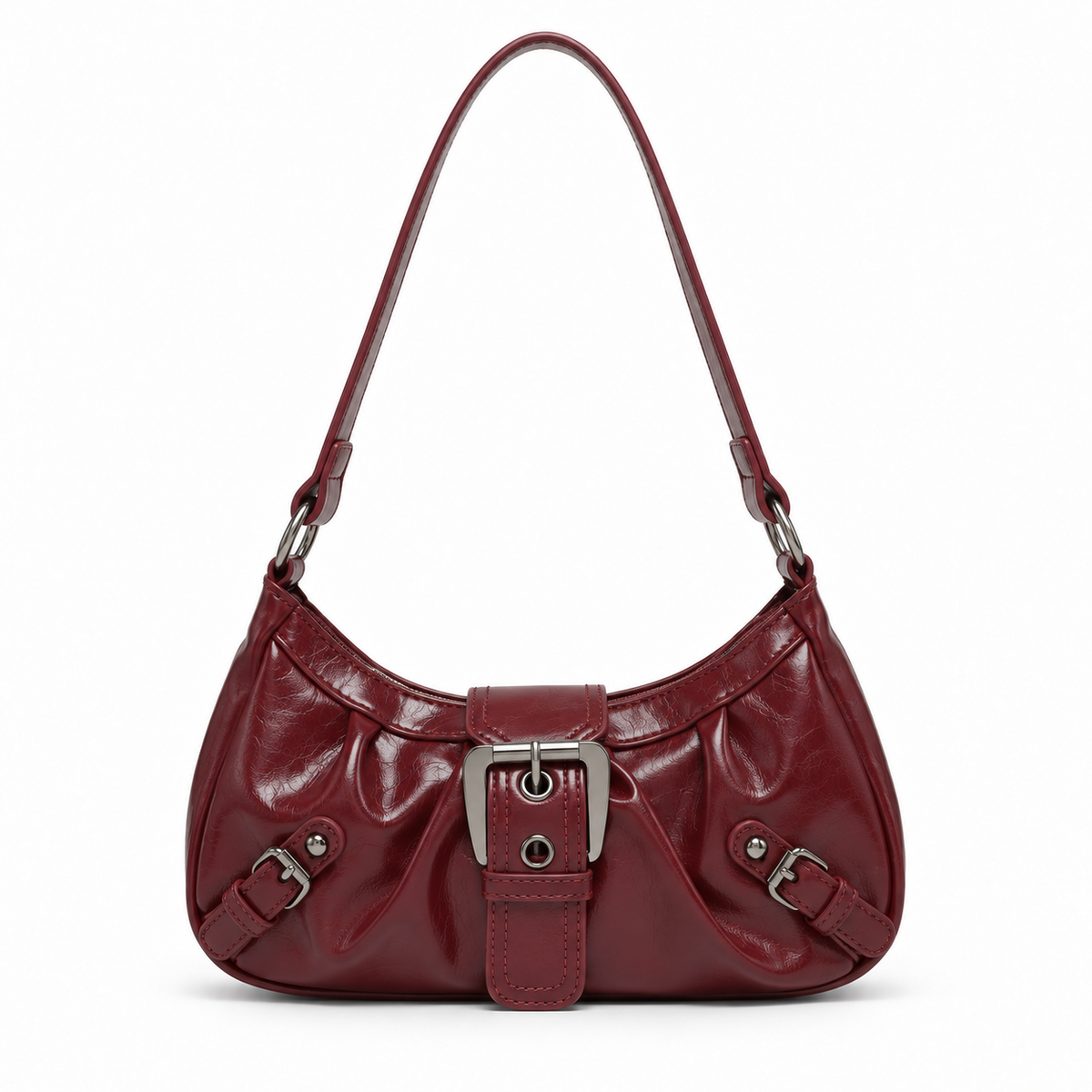 Perch curved buckle shoulder bag by Palmora Society, view 2