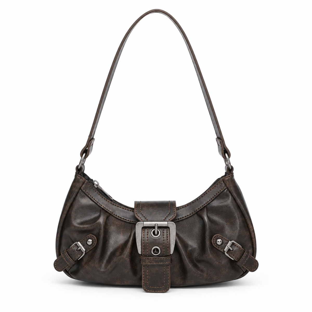 Perch curved buckle shoulder bag by Palmora Society, view 3