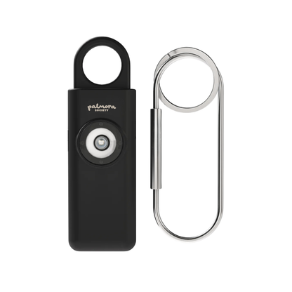 Personal Safety Alarm in Black by Palmora Society