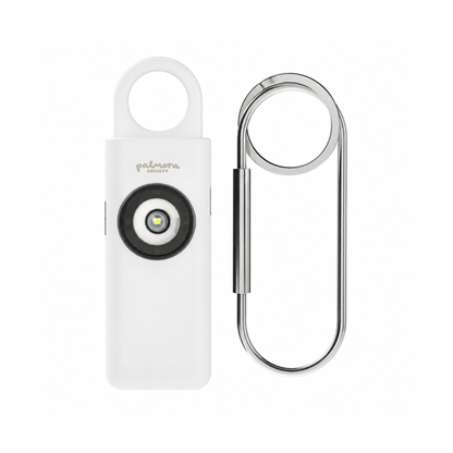 Personal Safety Alarm in White by Palmora Society