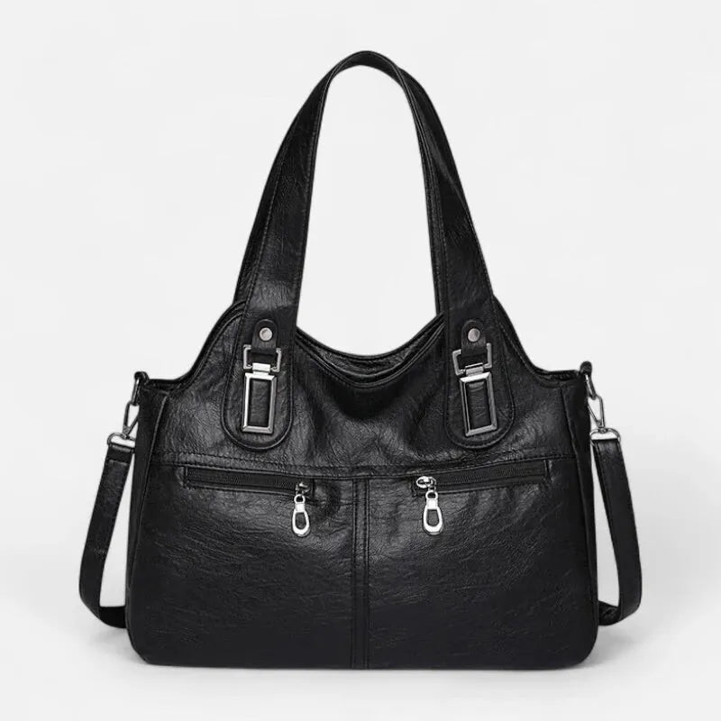 Agnès | Large Retro Multi-Pocket Shoulder Bag