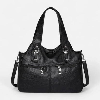 Agnès | Large Retro Multi-Pocket Shoulder Bag