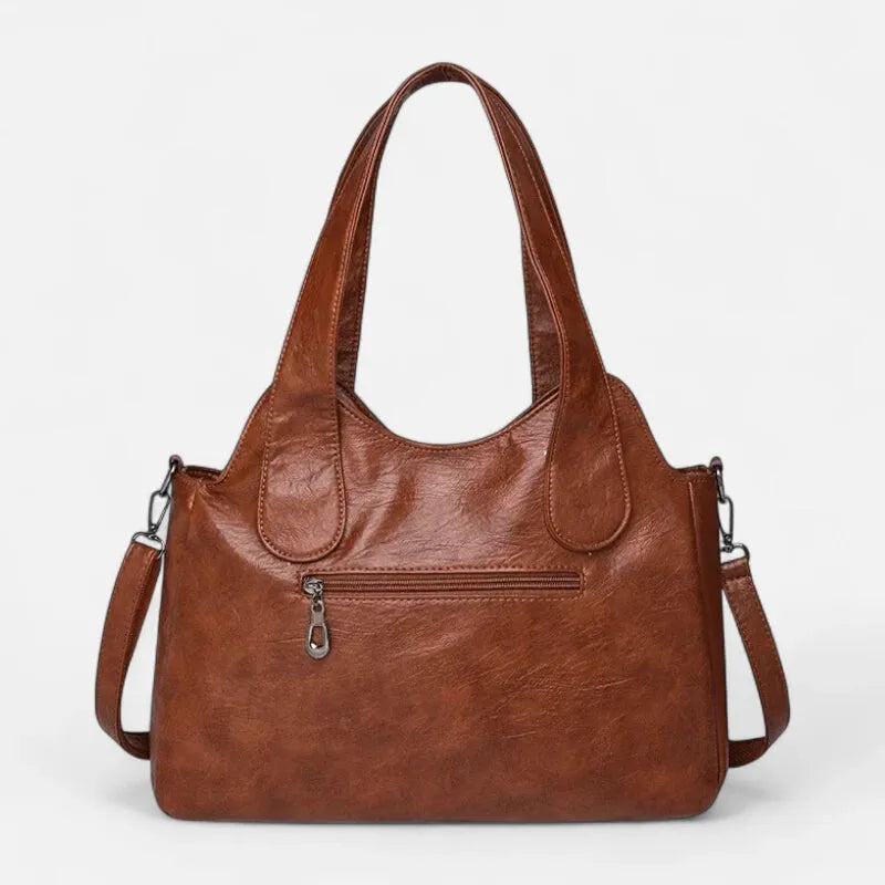 Agnès | Large Retro Multi-Pocket Shoulder Bag