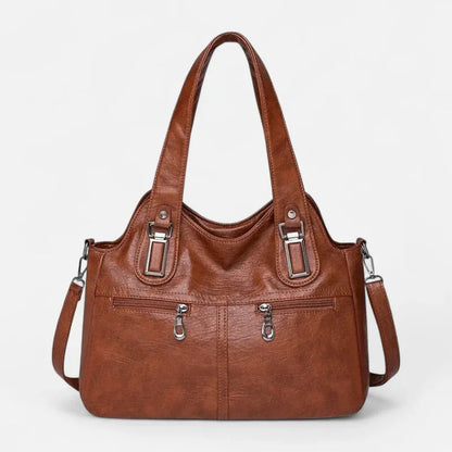 Agnès | Large Retro Multi-Pocket Shoulder Bag
