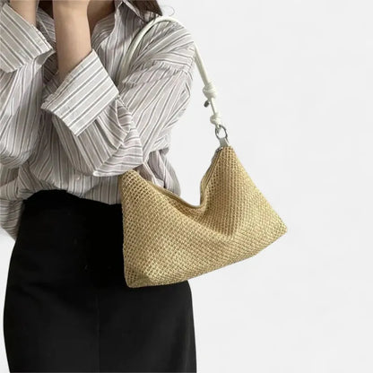 Alia | Straw Hobo Bag