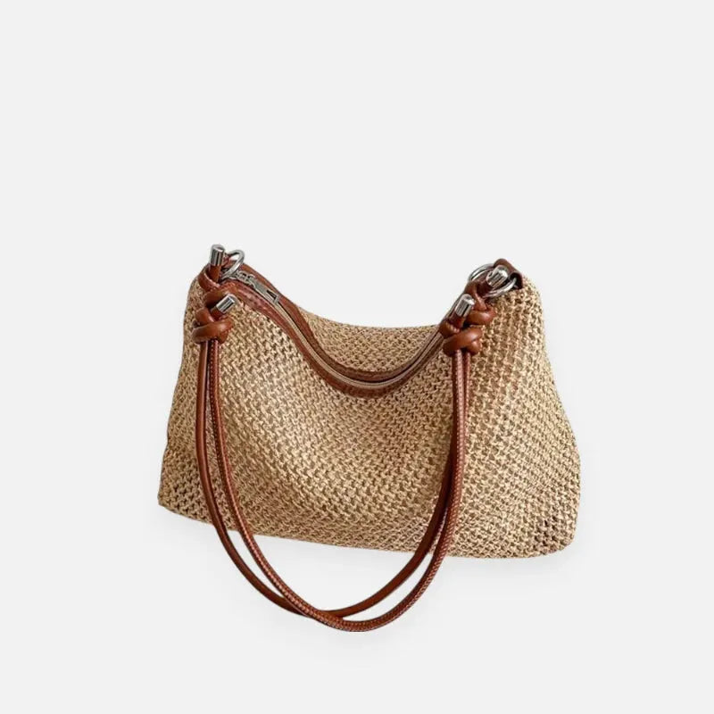 Alia | Straw Hobo Bag