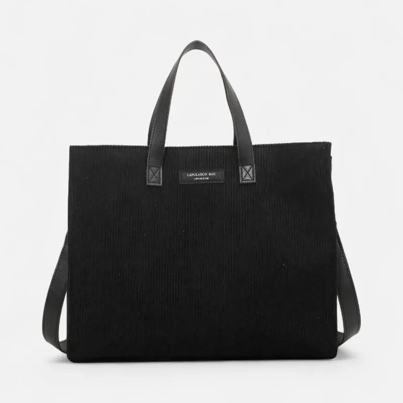 Amandine | Corduroy Shoulder Tote