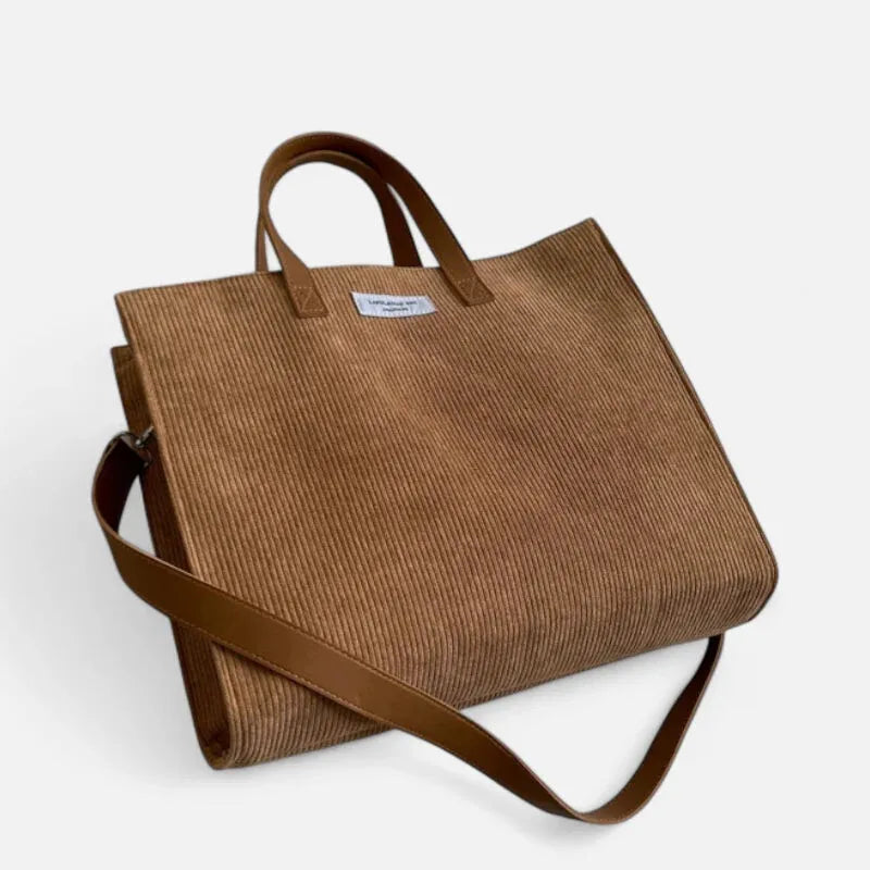 Amandine | Corduroy Shoulder Tote