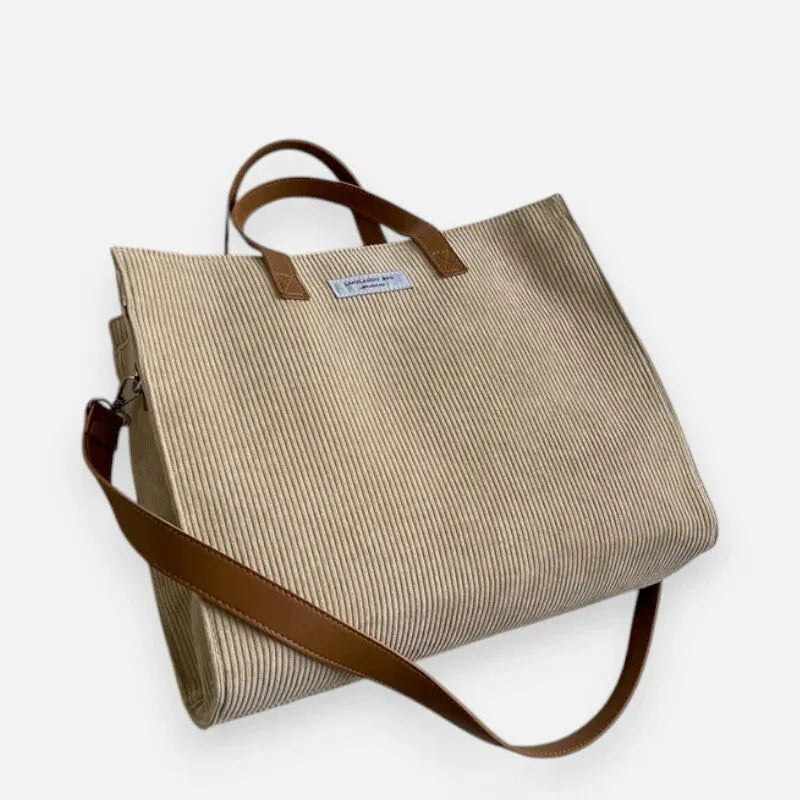 Amandine | Corduroy Shoulder Tote