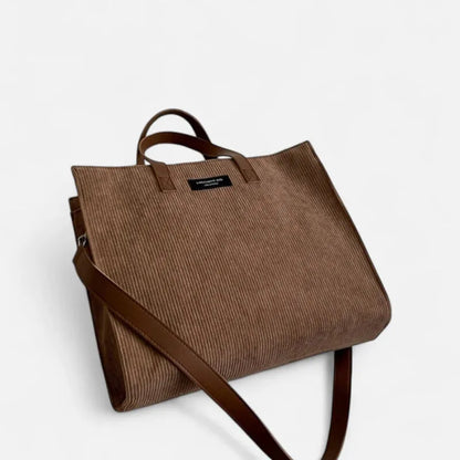 Amandine | Corduroy Shoulder Tote