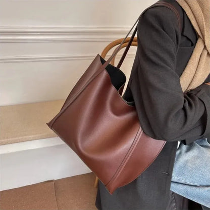Amandine | Large Soft Tote with Matching Pouch