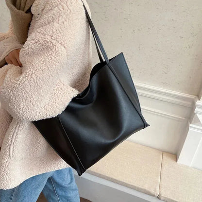 Amandine | Large Soft Tote with Matching Pouch
