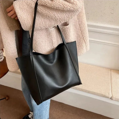 Amandine | Large Soft Tote with Matching Pouch