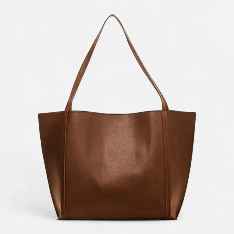 Amandine | Large Soft Tote with Matching Pouch