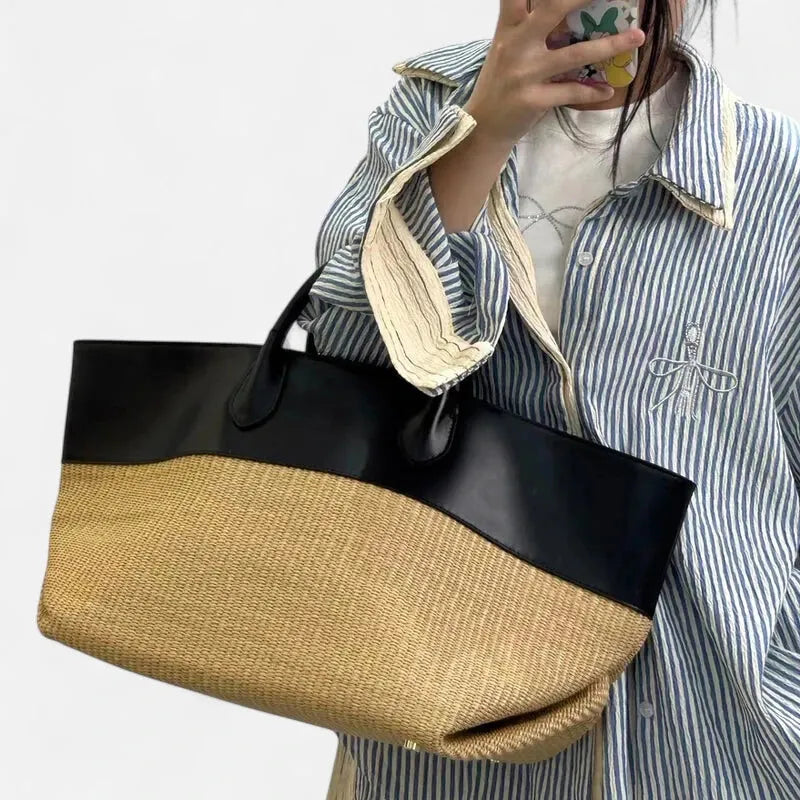 Amandine | Large Straw Tote