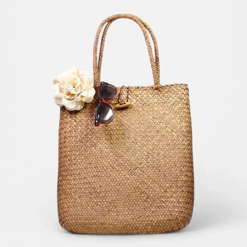 Amira | Large Woven Straw Bag