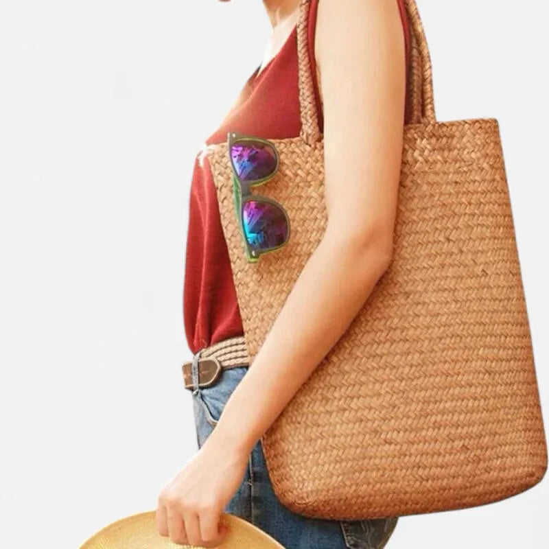 Amira | Large Woven Straw Bag