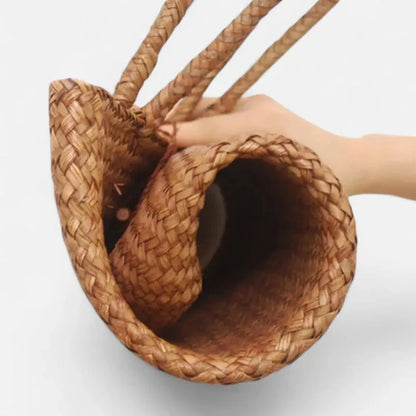 Amira | Large Woven Straw Bag