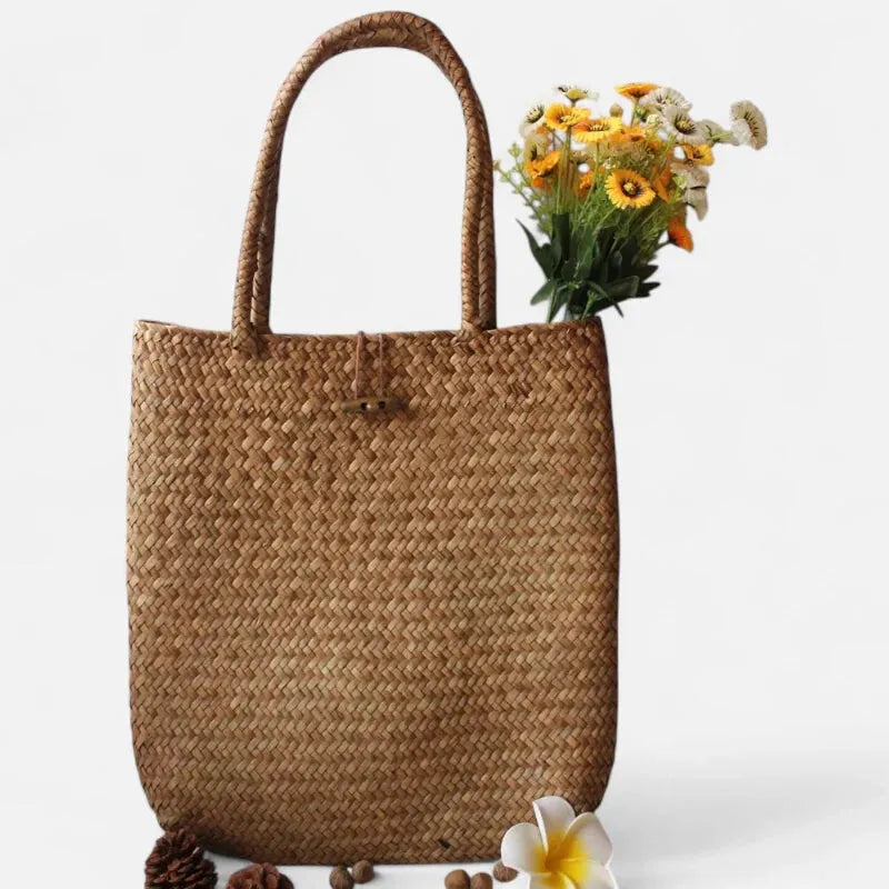 Amira | Large Woven Straw Bag