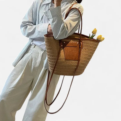 Anaëlle | Large Woven Straw Tote